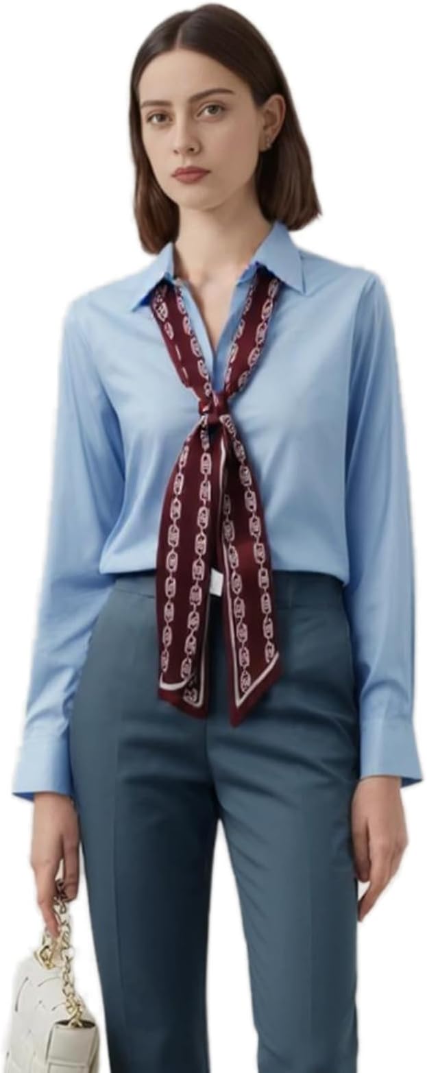 100% Mulberry Silk Ribbon Scarf for Hair Beach Head Wraps for Women Handbag accessories Necktie