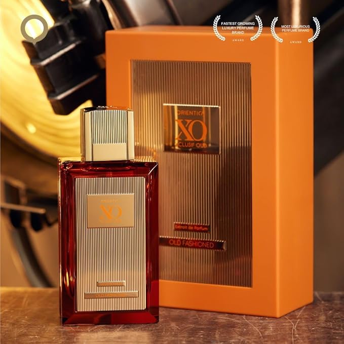 Orientica XO Xclusif Oud Old Fashioned Extrait de Parfum - Bourbon, Cinnamon, Tonka Beans, Amber, Vanilla, Smoky, Warm Spicy - Arabic Perfume for Woman & Man - 4.0oz / 120ml