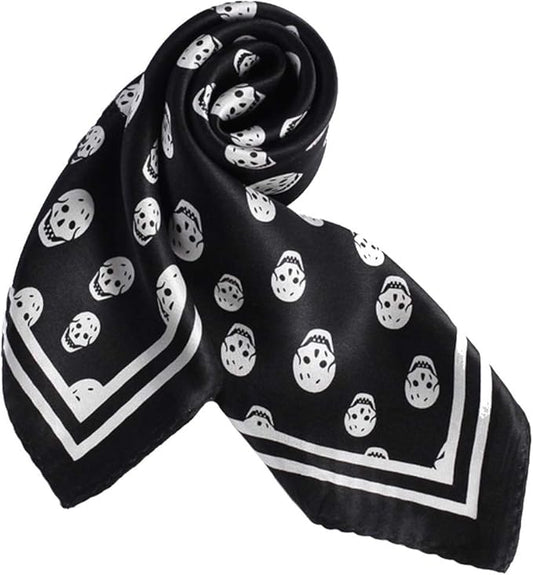 ANDANTINO 100% Real Mulberry Silk Scarf -21'' x 21''- Lightweight Neckerchief –Women Men Small Square Digital Printed Scarves