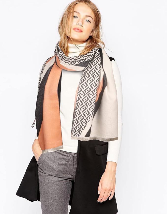 EXTREE Scarfs for Women Pashmina Silky Shawl Wrap for Evening Dressing Blanket Open Front Poncho Cape
