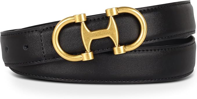 Relang Women's Belts with Gold Buckle, Fashion Waist Band, Elegant Ladies' Belt, Gift for Women