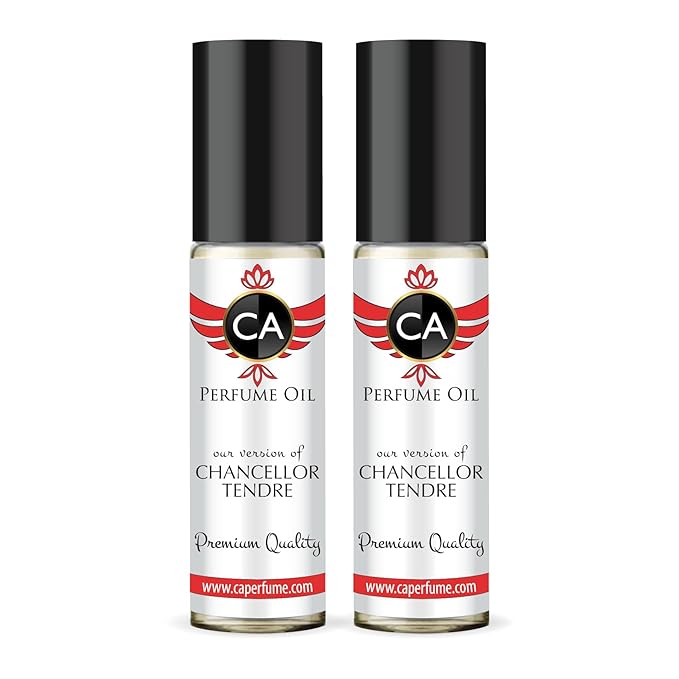 CA Perfume Impression of Chancellor Eau Tendre for Women Eau De Parfum Floral Fruity Scent Long Lasting Perfumes for Women Travel Size TSA Ready for Day and Night Wear 0.33 Fl Oz 10ml (Pack of 2)