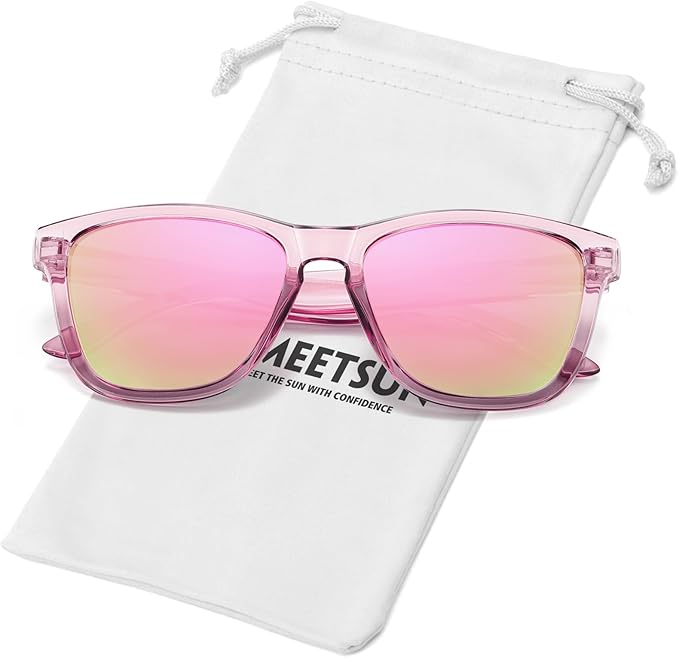 MEETSUN Polarized Sunglasses for Women Men Trendy Classic Retro Designer Style