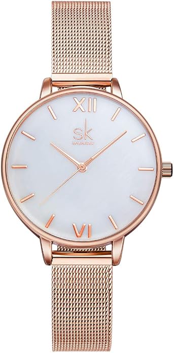 SHENGKE Simplicity Creative Women Watch Genuine Leather Elegant Women Watches Ladies Business Wristwatch