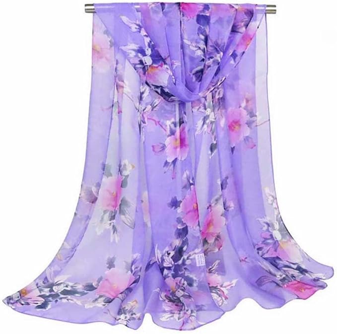 Xyueanlo Scarfs for Women Lightweight Scarves Fashion Print Floral Pattern Scarf Shawls