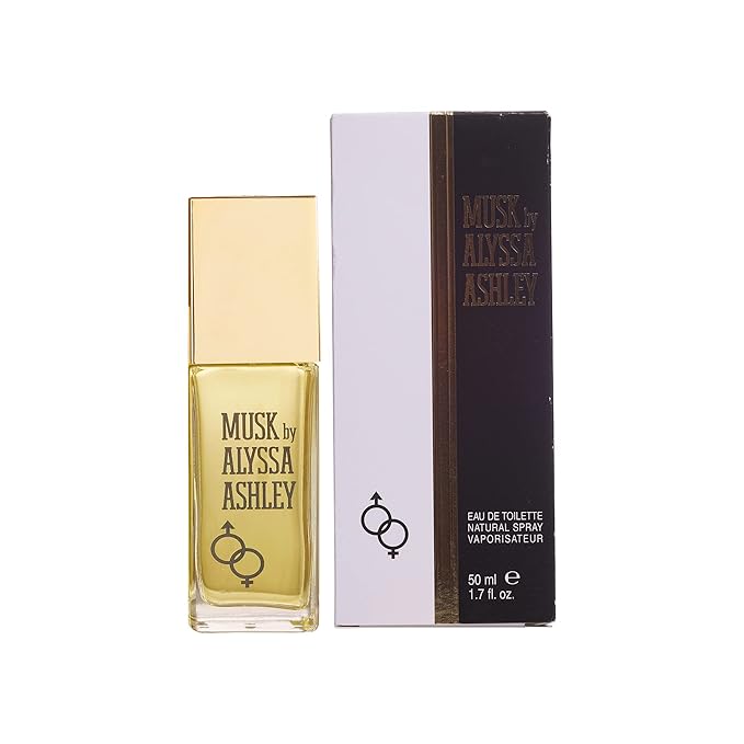 Alyssa Ashley Musk - Perfume for Men and Women with Citrus and Sicilian Bergamot - Long Lasting - Womens Fragrances - 1.7 oz EDT Spray