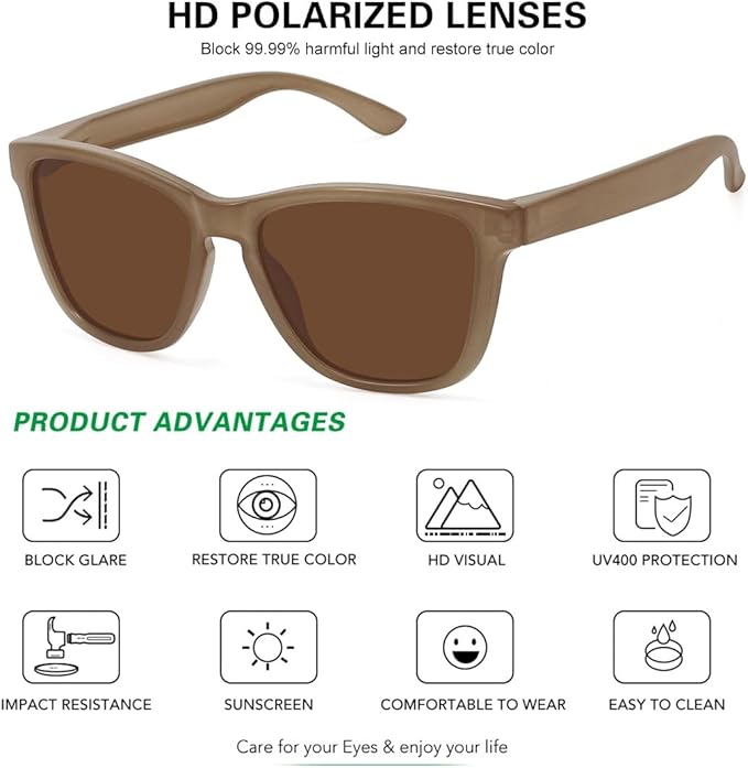 MEETSUN Polarized Sunglasses for Women Men Trendy Classic Retro Designer Style