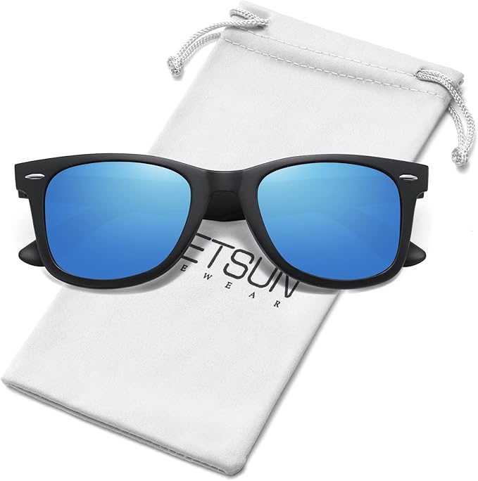 MEETSUN Polarized Sunglasses for Women Men Classic Retro Square Frame Driving Sun Glasses UV Protection