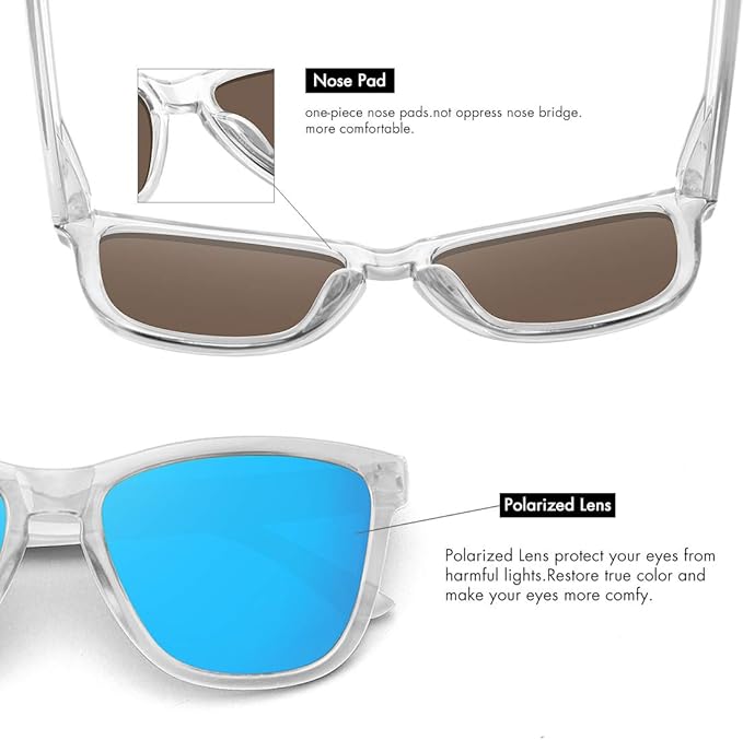 MEETSUN Polarized Sunglasses for Women Men Trendy Classic Retro Designer Style
