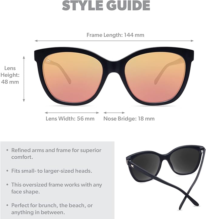Knockaround Deja Views Polarized Sunglasses for Women & Men - Trendy Sunglasses - UV400 Protection