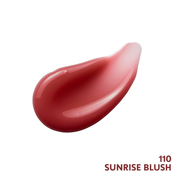 COVERGIRL Clean Fresh Yummy Lip Gloss, Sunrise Blush, Hydrating, Non-Sticky, Hyaluronic Acid, Glassy Shine, 0.33oz