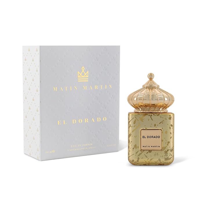Matin Martin El Dorado for Unisex - Arabian Perfume for Women & Men - Long Lasting Floral Fruity Fragrance with Musk & Sandalwood Scent - Arabic Cologne - Travel Size - 3.4 oz EDP Spray