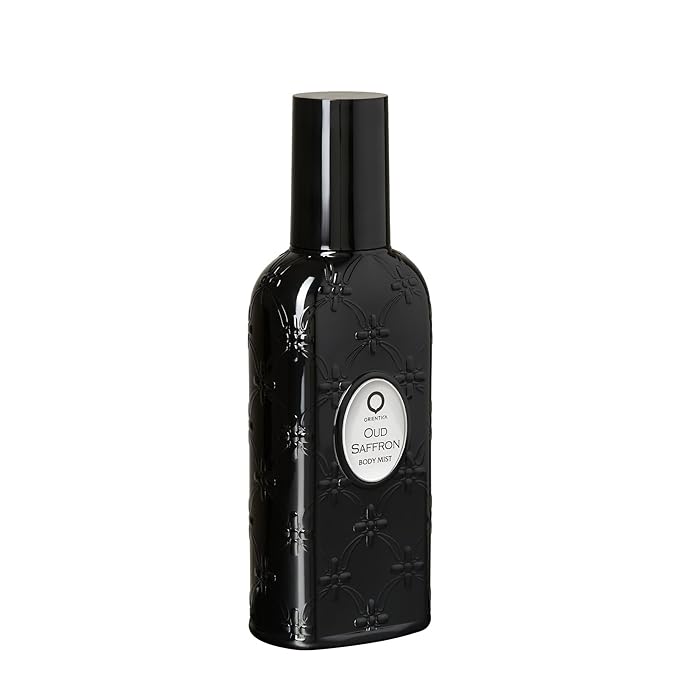 Orientica Luxury Collection Oud Saffron Body Mist - Oriental, Vanilla, Saffron, Patchouli, Musk, Guaiac Wood, Agar Wood - Arabic Perfume for Men & Women - 8 oz / 236 ml