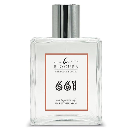BC Perfume 661 Inspired by Etienne A In Leather Man Replica Fragrance Dupes Eau de Parfum Spray Bottle 3.4 Fl Oz/100ml-X1