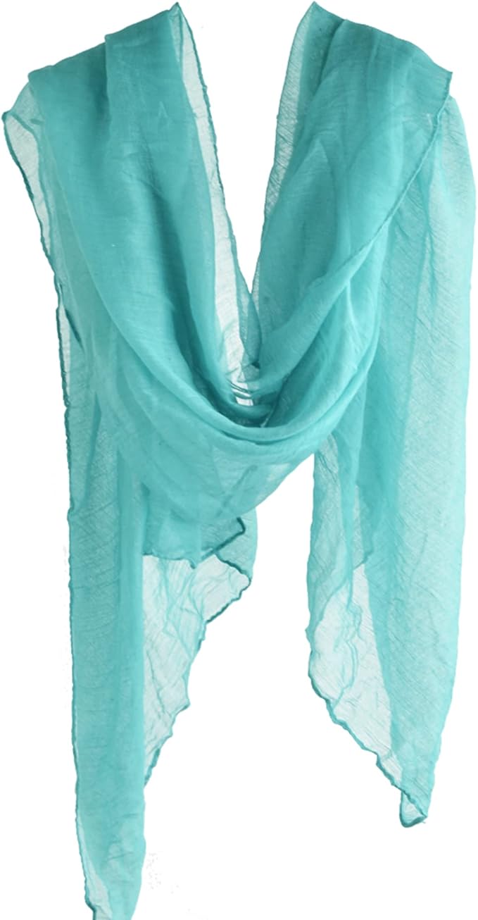 woogwin Women's Cotton Scarves Lady Light Soft Fashion Solid Scarf Wrap Shawl