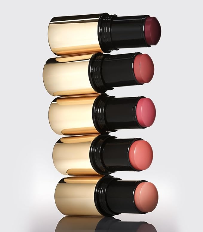 MAKE Beauty Cream Stroke Cream Blush Stick for Cheeks - Vibrant, Natural Soft Matte Finish - Shade Euphoric, Rosy Pink Blush Makeup