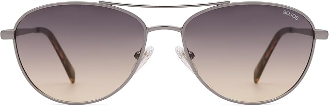 SOJOS Retro Polarized Aviator Sunglasses for Women Men Vintage 70s Style UV Protection Womens Mens Sun Glasses SJ1265