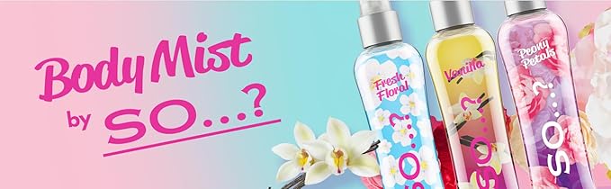 So…? Body Mist Set - Body Spray for Women - Cruelty Free, Vegan Perfumes for Women - 650 to 1000 Sprays - Travel Size Gift Set - 4 pcs