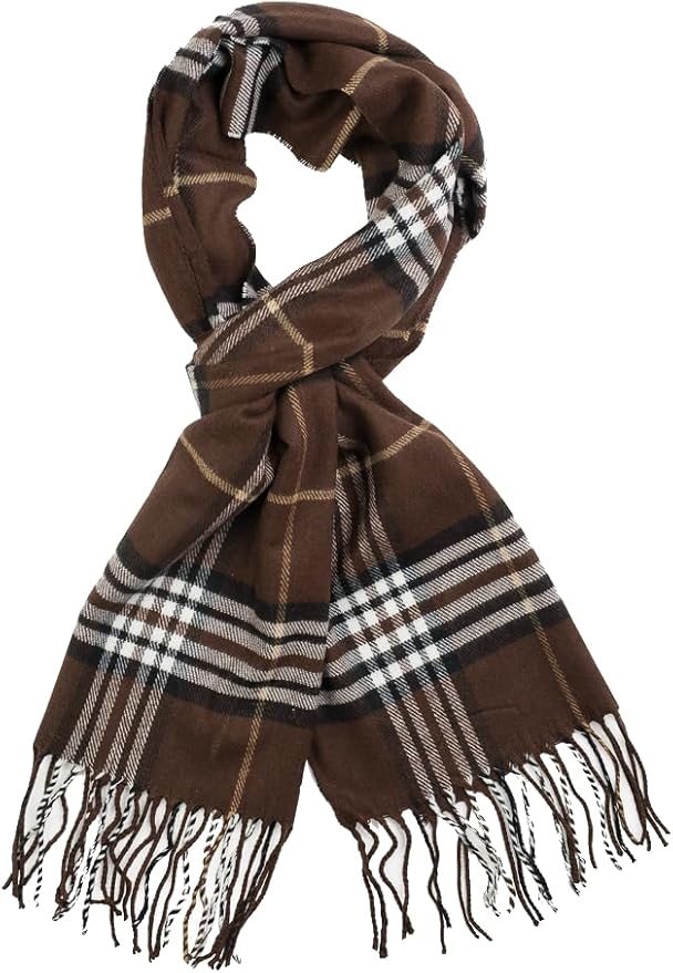 Plum Feathers Super Soft Luxurious Cashmere Feel unisex for Men and Women Winter Scarf