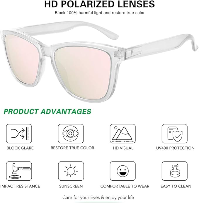 MEETSUN Polarized Sunglasses for Women Men Trendy Classic Retro Designer Style