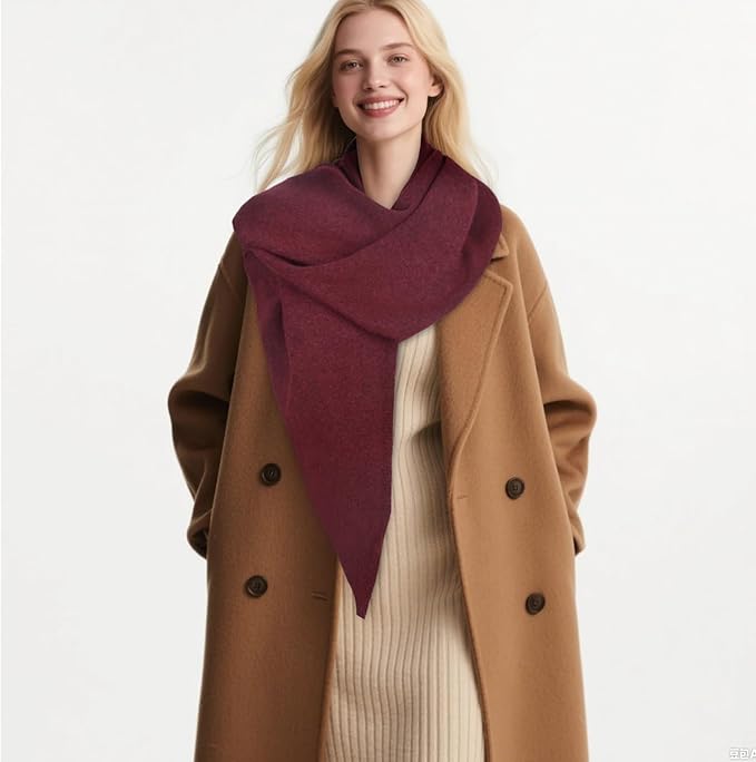 EXTREE Scarfs for Women Pashmina Silky Shawl Wrap for Evening Dressing Blanket Open Front Poncho Cape