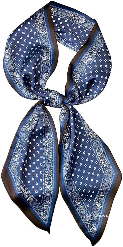 Livrerpi Silk Feeling Head Scarf Fashion Satin Hair Scarf Square Long Scarves for Women Gifts