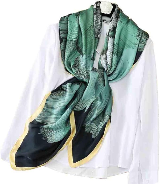 Pokeedioty Scarfs for Women Lightweight Head Scarf Fashion Scarves Elegant Floral Pattern Sunscreen Shawls and Wraps