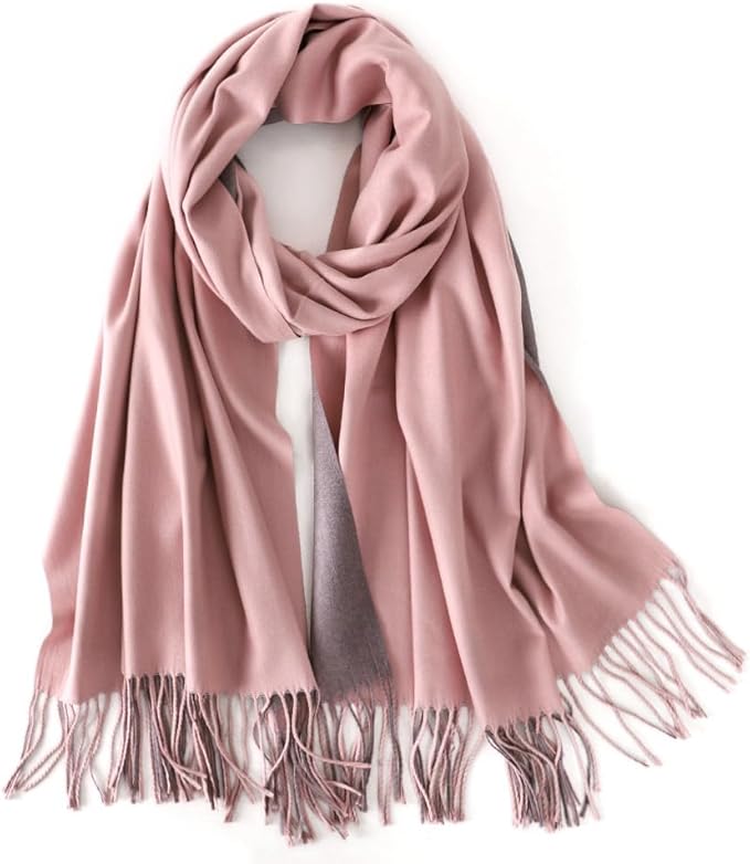 Winter Scarf for Women-Reversible Scarf with Cashmere-Like Softness 70x200cm - Warm Shawl Wrap -Pashmina Shawls Wrap