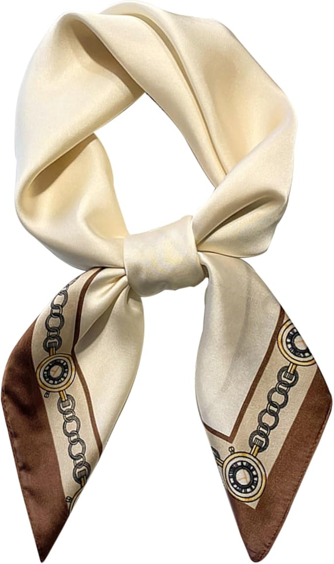 Dailyacc Hair Bandanas Scarf For Women Lightweight Fashion Neck Silk Satin Head Scarves For Sleeping Handbags Scarf