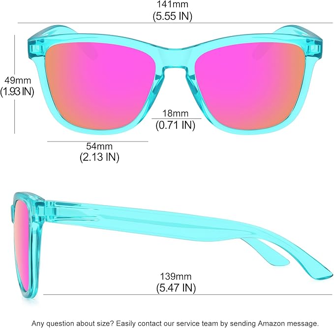 MEETSUN Polarized Sunglasses for Women Men Trendy Classic Retro Designer Style