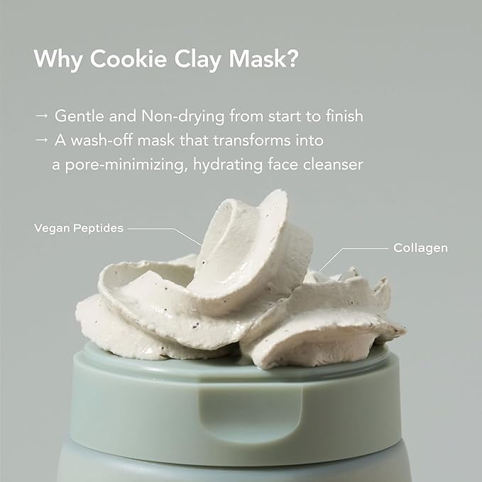 Whipped Charcoal Clay Face Wash for Blackheads and Pores - A Deep Cleansing Vegan Facial Cleanser and Exfoliating Korean Skincare Face Wash, Doubles as a Face Mask, 6.0 fl. oz
