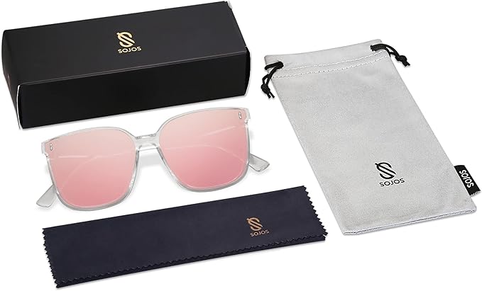 SOJOS Sunglasses for Women Men Vintage Style Shades SJ2157