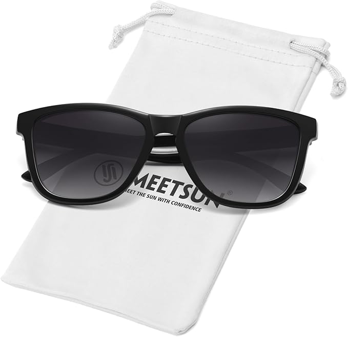 MEETSUN Polarized Sunglasses for Women Men Trendy Classic Retro Designer Style