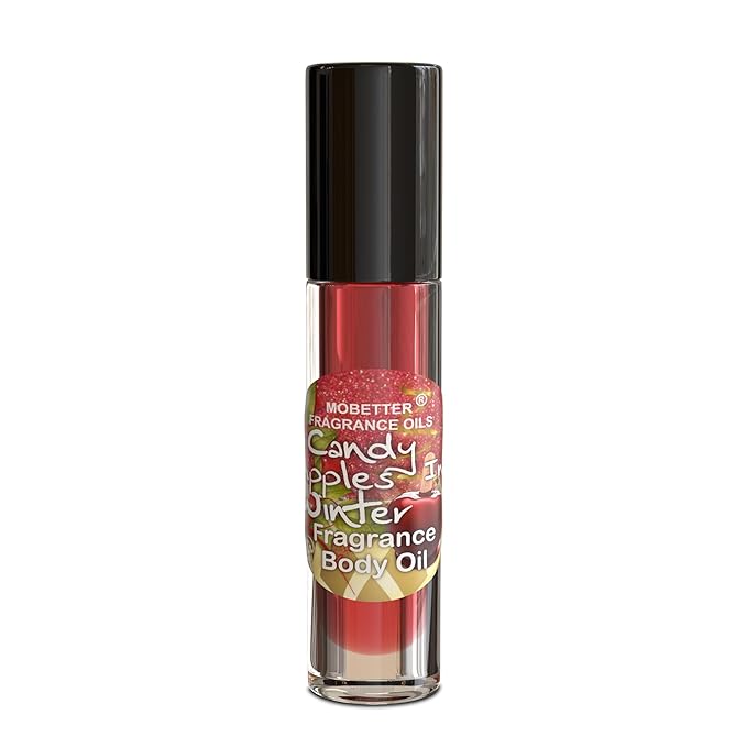 Candy Apples In Winter Perfume Fragrance Body Oil, Candy Apple and Orange, Long Lasting, Travel Size
