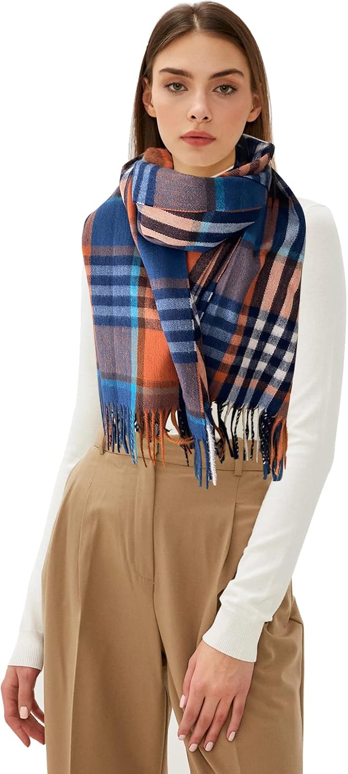 EXTREE Scarfs for Women Pashmina Silky Shawl Wrap for Evening Dressing Blanket Open Front Poncho Cape