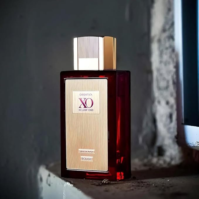Orientica XO Xclusif Oud Rouge Extrait de Parfum – Woody, Floral, Amber, Saffron, Praline, Jasmine, Orange, Oak Moss, Seaweed - Arabic Perfume for Men & Women – 2.0oz / 60ml