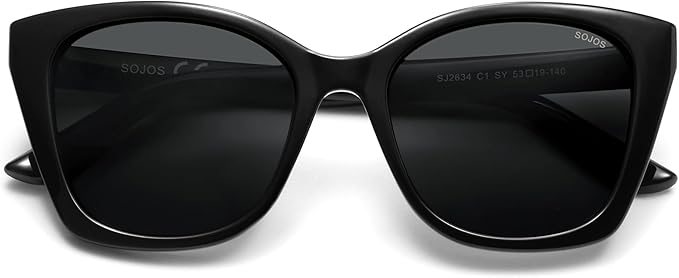 SOJOS Vintage Oversized Cateye Sunglasses Womens UV400 Large Designer Shades Lentes De Sol Para Mujer SJ2634