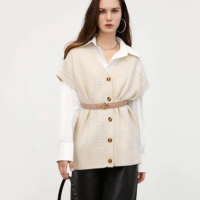Women's Fashion Classic Metal Buckle Leather Belt with Jeans Dress