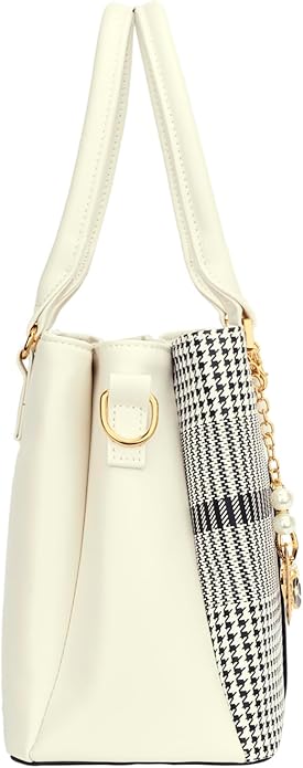 KKXIU 3 Zippered Compartments Purses and Handbags for Women Top Handle Satchel Shoulder Ladies Bags