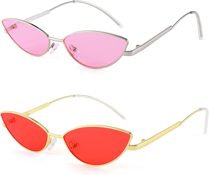 FEISEDY Fashion Designer Sunglasses Retro Small Petals Shape Arc Temple Design B2298