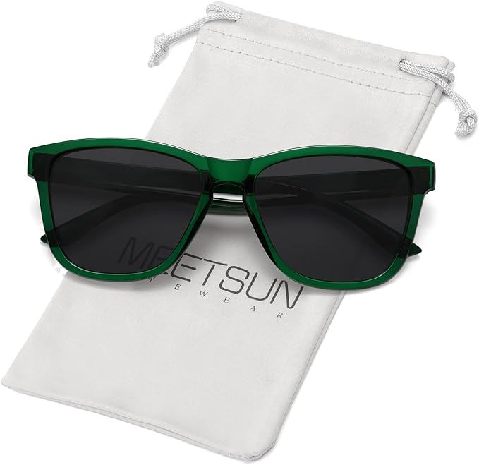 MEETSUN Polarized Sunglasses for Women Men Trendy Classic Retro Designer Style