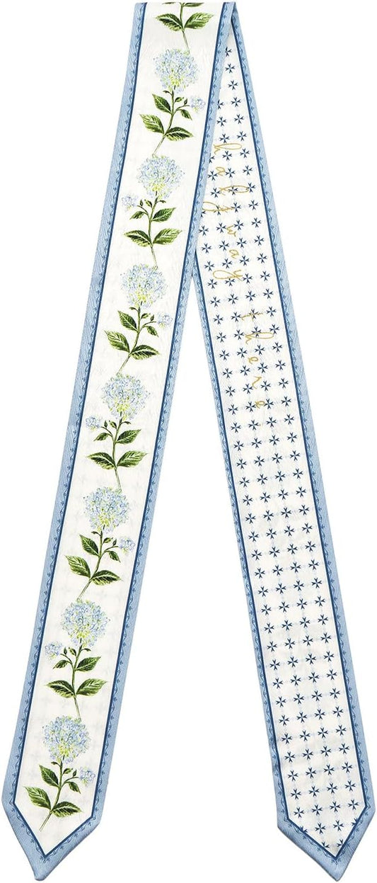 1 Pack Purse Scarf Handbags Skinny Twill Hair Scarves Narrow Neck Scarf Band Women Fashion Accessories Bag Charms