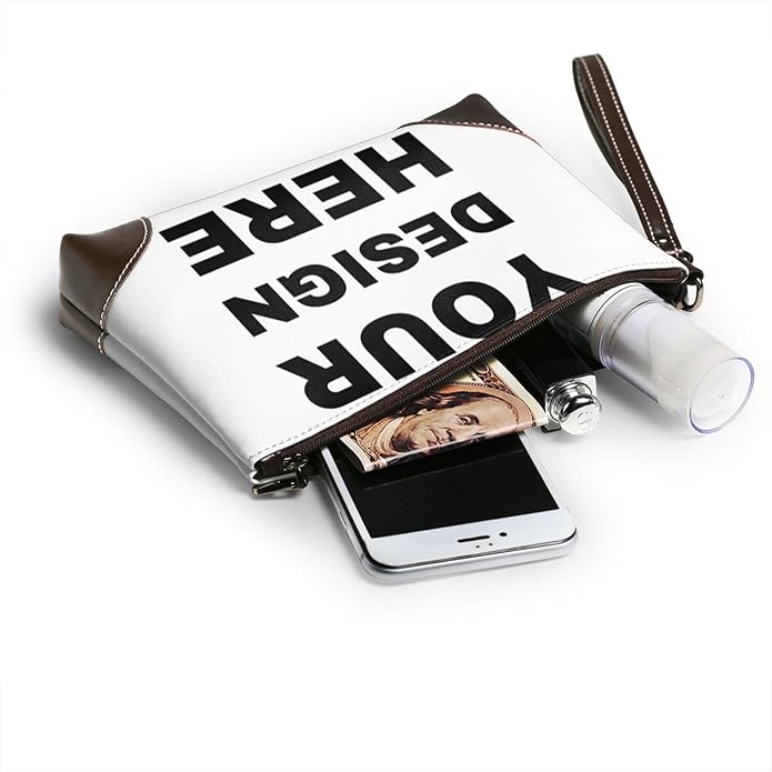 Custom Leather Wristlet Personalized Wallets For Women Men Wristlet Handbags Customized Clutch Purses For Women