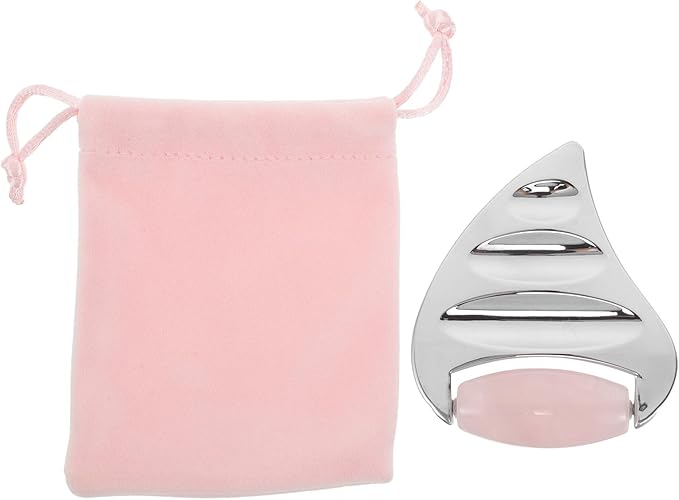 Face Gua Sha Massage Roller: Stainless Steel Facial Massager Scraping Board for Women Skincare - Facial Roller Gua Sha for Lifting/Shaping Spa/Home