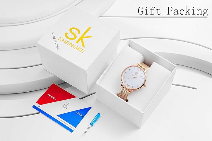 SHENGKE Simplicity Creative Women Watch Genuine Leather Elegant Women Watches Ladies Business Wristwatch