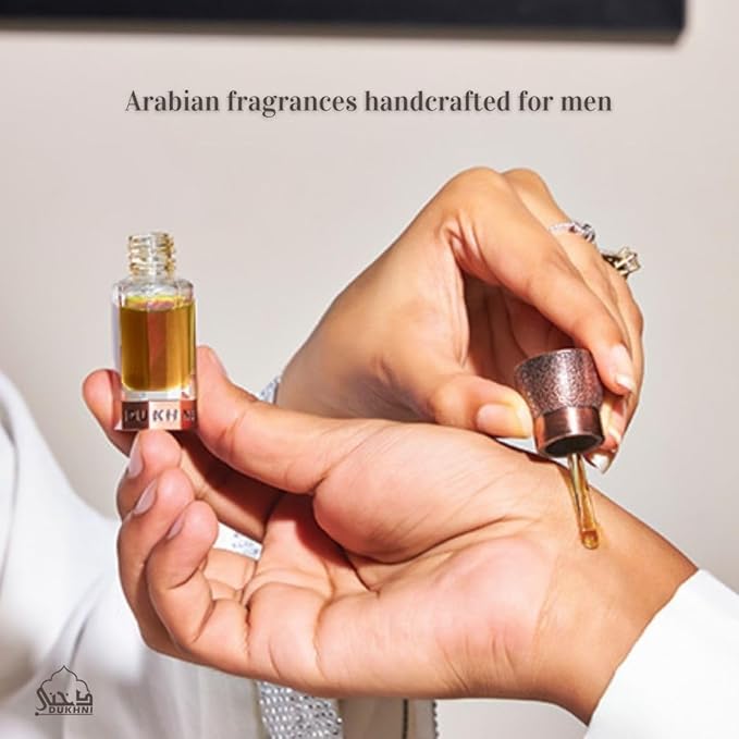 Dukhni Oud Swisseri Attar Oud for a Contemporary Consumer | Perfect for Ramadan & Eid gifts | Authentic Arabic Fragrance Oil | 100% Pure, Alcohol-Free, Halal | 1 bottle x 6ml | Arabian Perfume Oil