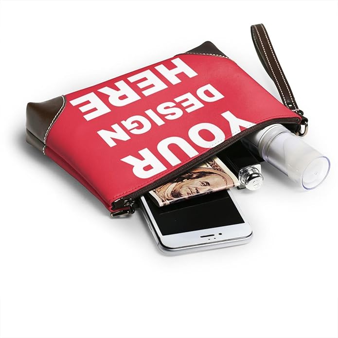 Custom Leather Wristlet Personalized Wallets For Women Men Wristlet Handbags Customized Clutch Purses For Women