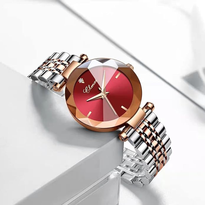 Fashion Watches for Women Rose Gold Stainless Steel Mesh Band Watch Elegant Ladies Gifts Waterproof Wrist Watch