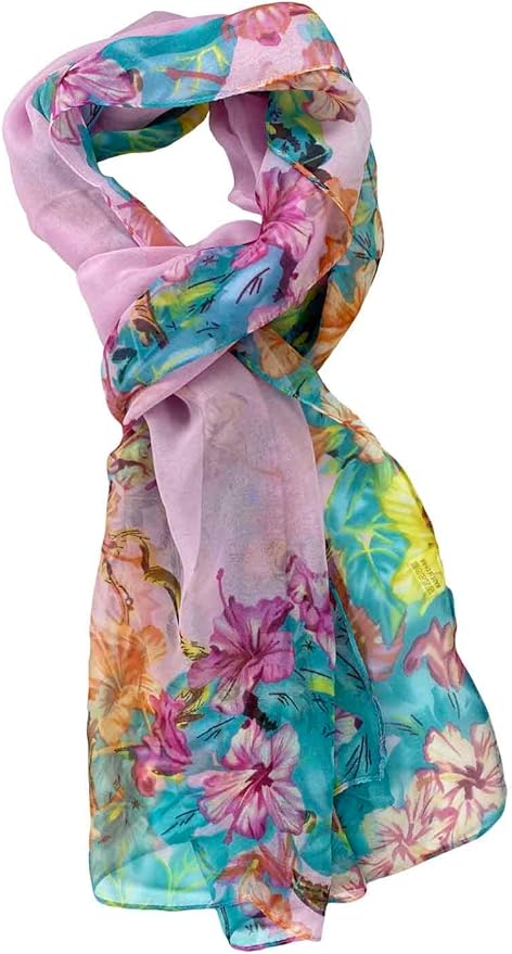Xyueanlo Scarfs for Women Lightweight Scarves Fashion Print Floral Pattern Scarf Shawls