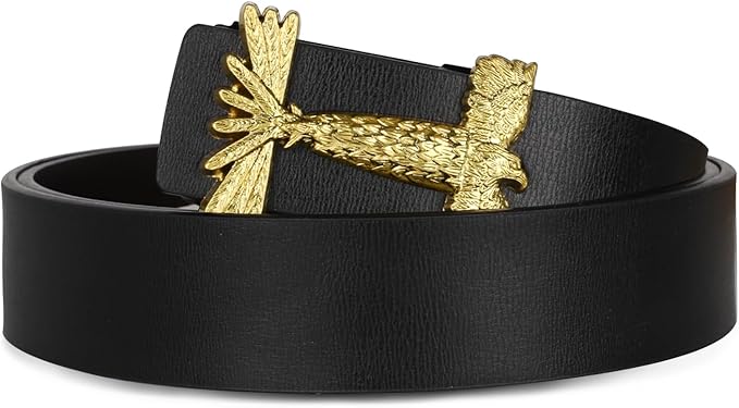 Relang Women's Belts with Gold Buckle, Fashion Waist Band, Elegant Ladies' Belt, Gift for Women